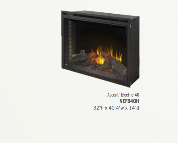 Napoleon® Ascent 40 Built-In Electric Fireplace