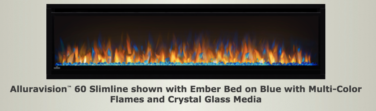 Napoleon® Alluravision™  Slimline Electric Fireplace