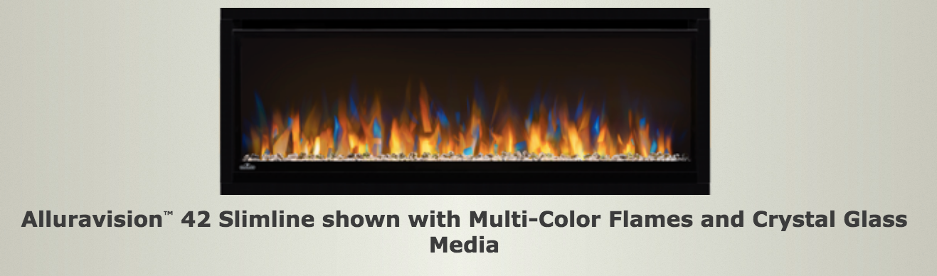 Napoleon® Alluravision™  Slimline Electric Fireplace