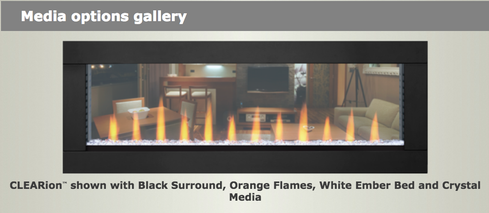 Napoleon® CLEARion™ Elite Built In See Thru Electric Fireplace