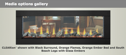 Napoleon® CLEARion™ Elite Built In See Thru Electric Fireplace