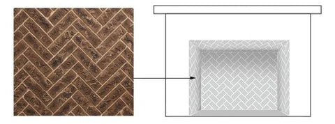 Tavern Brown Herringbone Panel