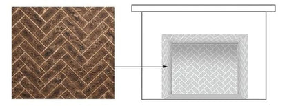 Tavern Brown Herringbone Panel