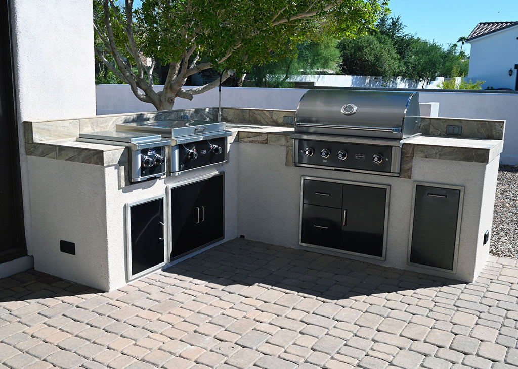 Wildfire Ranch Pro, Gas Grill, 304 Stainless Steel, Grill Gas, Burner, Griddle, Power Burner, Side Burner, Warming Drawers, Doors, Drawers