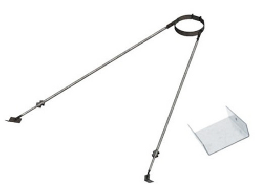 6" and 8" DuraTech Extended Roof Bracket - 6DT-XRS- SDV 6DT-XRS