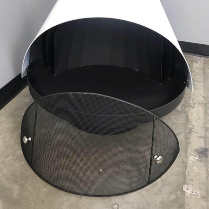 MALM Zircon Mid Century Modern Wood Fireplace 30", and 34"  options MCM Wood burning Fireplace Zircon