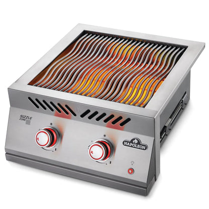 Napoleon Built-In 700 Series Natural Gas Dual Infrared Burner with Stainless Steel Cover
