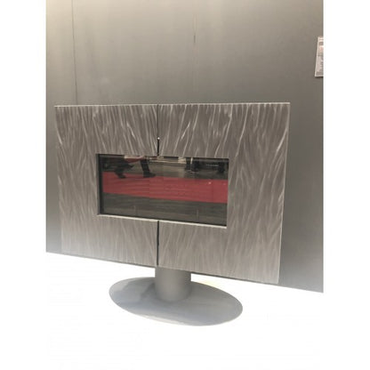 Corner Pedestal French Door Wood burning stove 