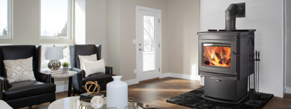 Napoleon® S30 Wood Burning Stove, Pedestal Base Cast Iron Free Standing Wood Stove