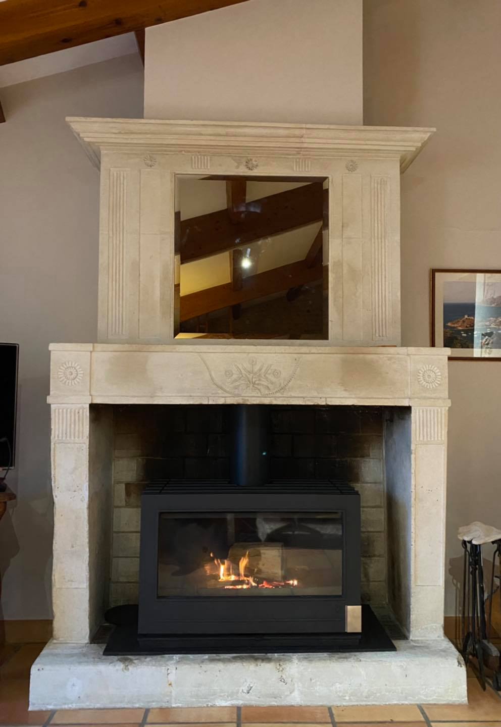 Invicta Preston Single sided Glass Wood burning stove