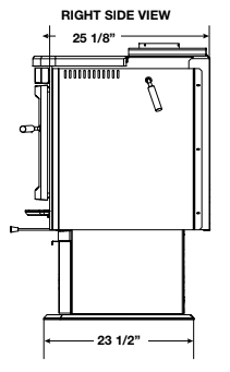Napoleon® S30 Wood Burning Stove, Pedestal Base Cast Iron Free Standing Wood Stove