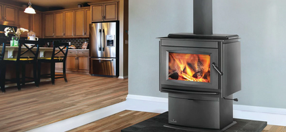 Napoleon® S30 Wood Burning Stove, Pedestal Base Cast Iron Free Standing Wood Stove